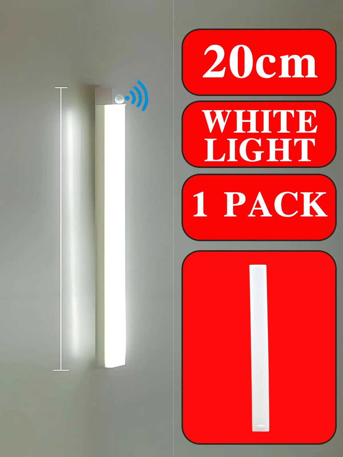 Wireless LED Night Lights Motion Sensor Lights Closet Kitchen Night Lights Bedroom Detector Light Cabinet Staircase Backlit