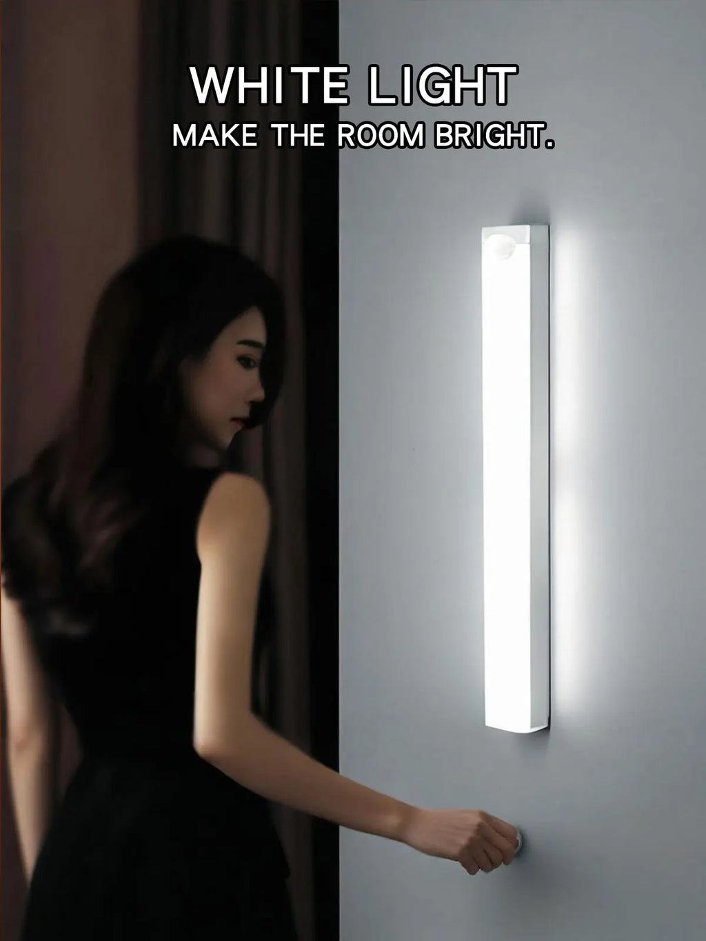 Wireless LED Night Lights Motion Sensor Lights Closet Kitchen Night Lights Bedroom Detector Light Cabinet Staircase Backlit