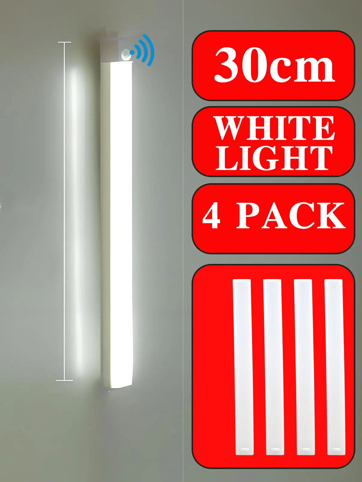 Wireless LED Night Lights Motion Sensor Lights Closet Kitchen Night Lights Bedroom Detector Light Cabinet Staircase Backlit