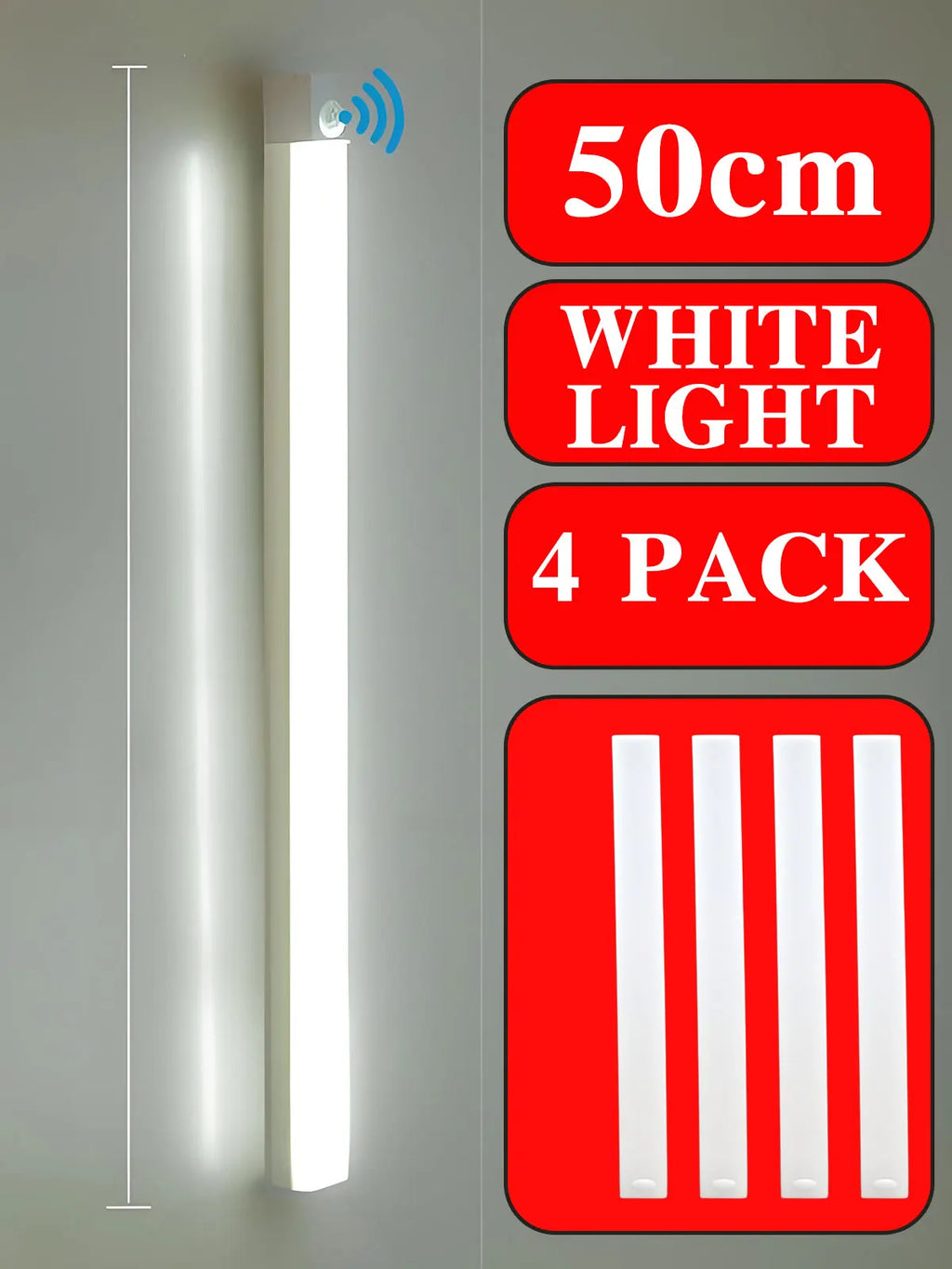Wireless LED Night Lights Motion Sensor Lights Closet Kitchen Night Lights Bedroom Detector Light Cabinet Staircase Backlit