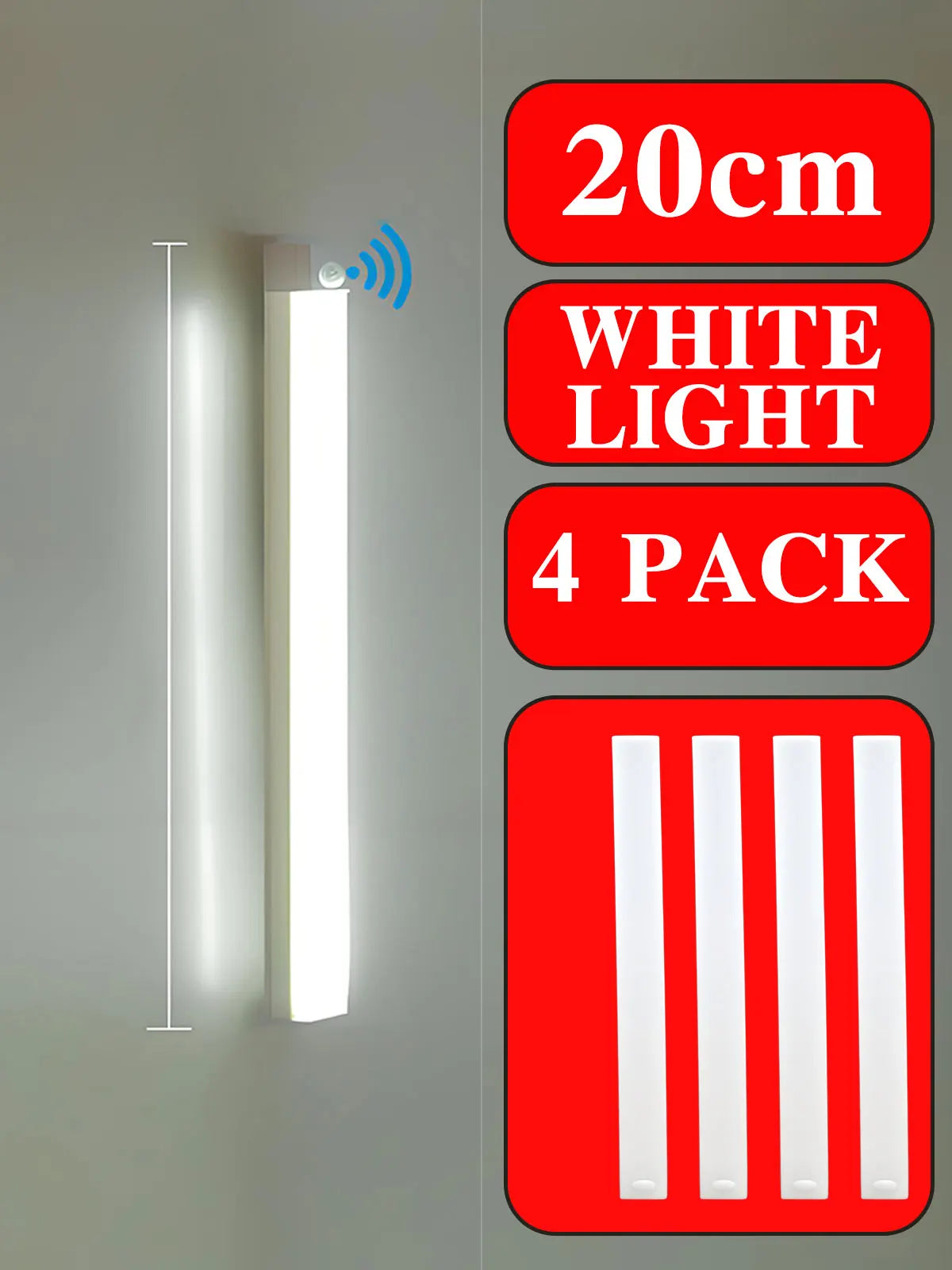 Wireless LED Night Lights Motion Sensor Lights Closet Kitchen Night Lights Bedroom Detector Light Cabinet Staircase Backlit