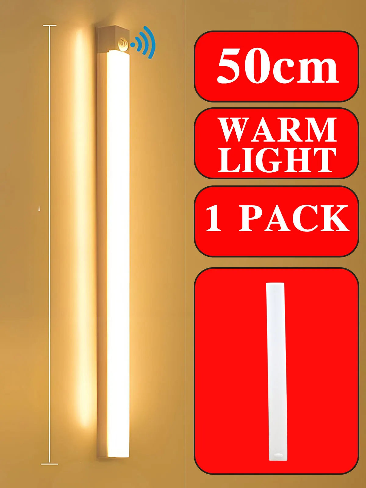 Wireless LED Night Lights Motion Sensor Lights Closet Kitchen Night Lights Bedroom Detector Light Cabinet Staircase Backlit