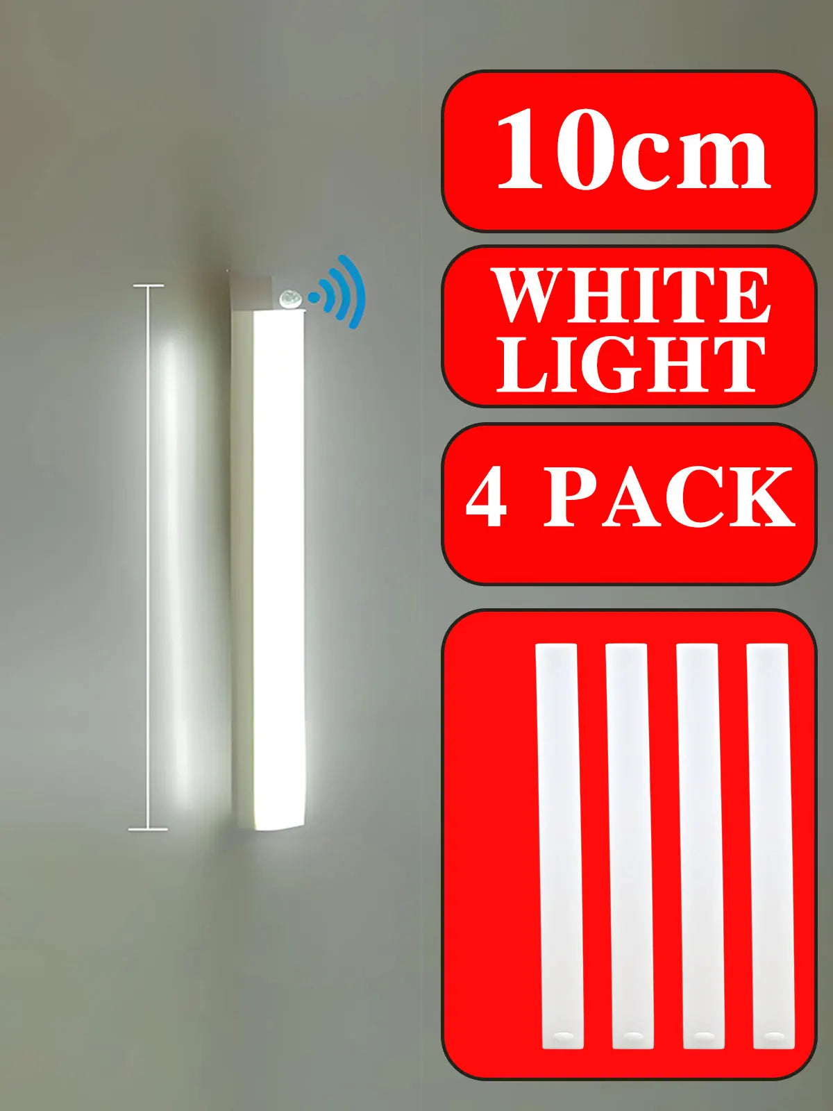 Wireless LED Night Lights Motion Sensor Lights Closet Kitchen Night Lights Bedroom Detector Light Cabinet Staircase Backlit