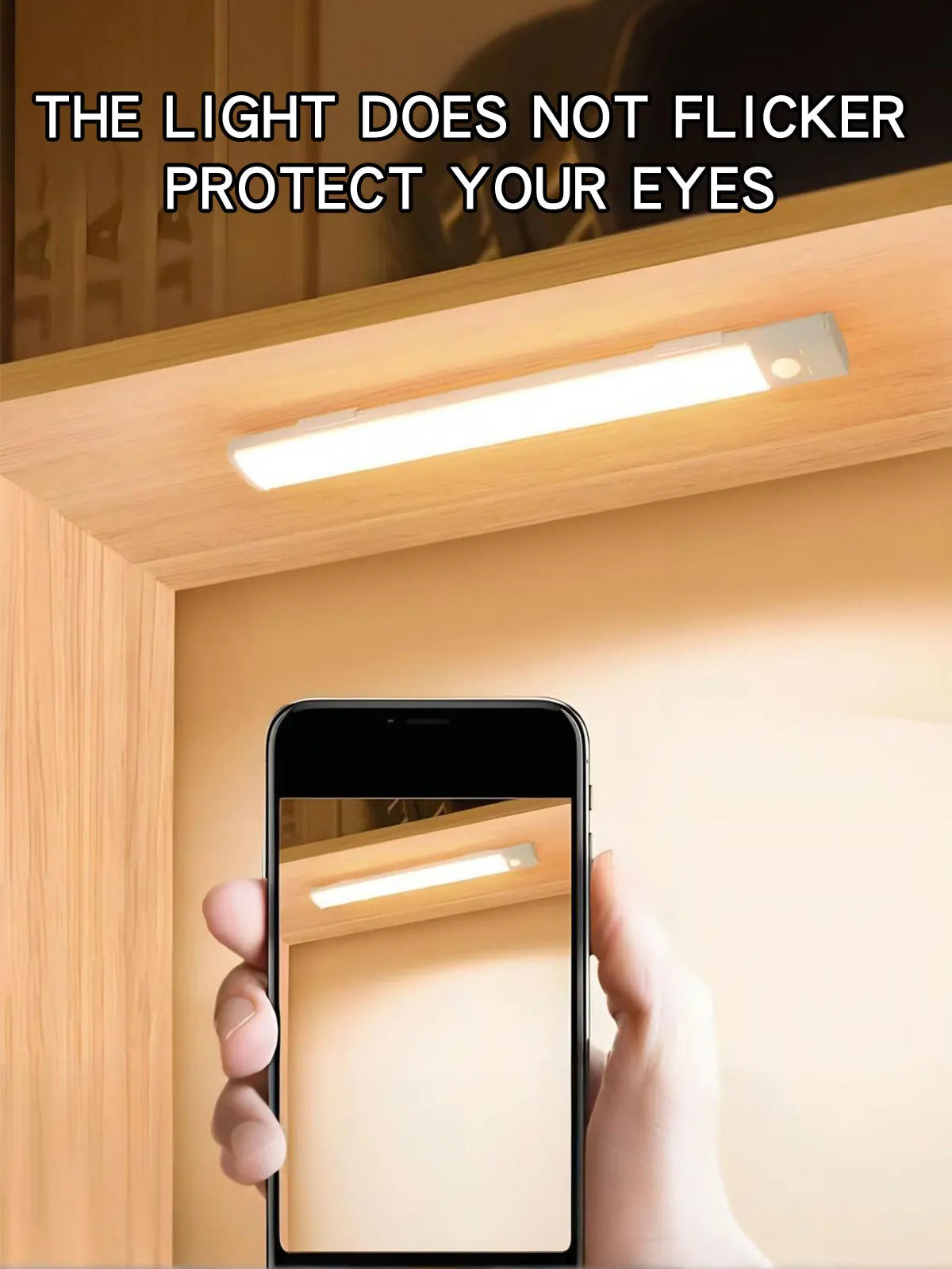 Wireless LED Night Lights Motion Sensor Lights Closet Kitchen Night Lights Bedroom Detector Light Cabinet Staircase Backlit