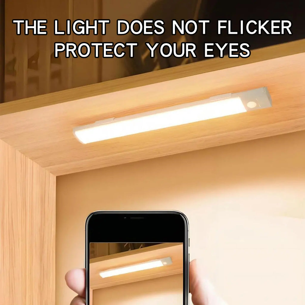 Wireless LED Night Lights Motion Sensor Lights Closet Kitchen Night Lights Bedroom Detector Light Cabinet Staircase Backlit